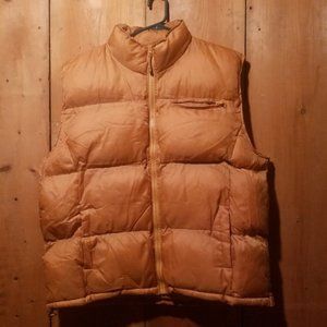 Men's Orange Puffer Vest by 212NYC Marty Mcfly  XL